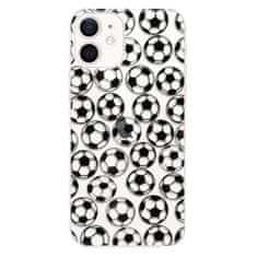 iSaprio Silikonové pouzdro - Football pattern - black pro Apple iPhone 12