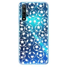 iSaprio Silikonové pouzdro - Football pattern - white pro Huawei Nova 5T