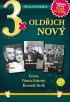 3x Oldřich Nový 2: Kristian, Valentin Dobrotivý, Roztomilý člověk /papírové pošetky/ (3DVD)