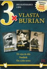 3x Vlasta Burian IV: Tři vejce do skla, Funebrák, On a jeho sestra / papírové pošetky/ (3DVD)