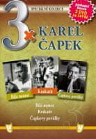 3x Karel Čapek - Bílá nemoc, Krakatit, Čapkovy povídky /papírové pošetky/ (3DVD)