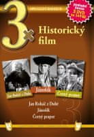 3x Historický film - Jan Roháč z Dubé, Jánošík, Černý prapor /papírové pošetky/ (3DVD)