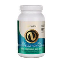 Nupreme Chlorella+Spirulina 750tbl BIO