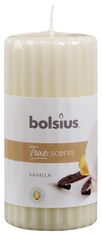 Bolsius Svíčka Bolsius Pillar True Scents 120/60 mm, válcová, vonná, vanilka