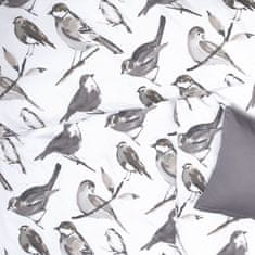 SCANquilt povlečení SATÉN DESIGN grey birds