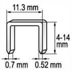 YATO Spona do sešívačky 14 x 11,2 mm 1000 ks