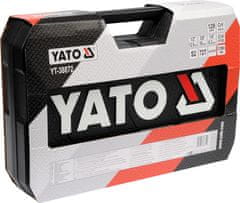 YATO Gola sada 1/2", 3/8", 1/4" + příslušenství 128 ks