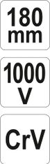 YATO Kleště štípací boční 180mm VDE (1000V)