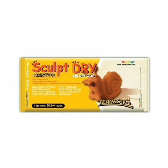 Mungyo Samotvrdnoucí hlína 1kg terracotta, , modelína