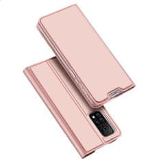 Dux Ducis Skin Pro knížkové kožené pouzdro na Xiaomi Mi 10T Pro / Mi 10T, růžové