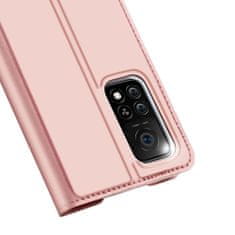 Dux Ducis Skin Pro knížkové kožené pouzdro na Xiaomi Mi 10T Pro / Mi 10T, růžové