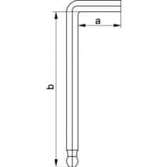 YATO Klíč imbusový 1.5 mm 12 ks
