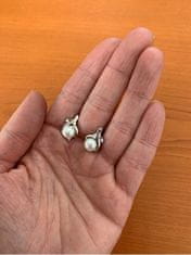 JVD Elegantní perlové náušnice se zirkony SVLE0913XH2P100