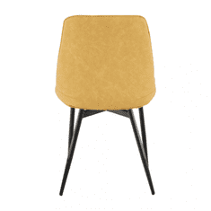 ATAN Židle HAZAL - žlutá/černá