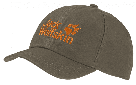 Jack Wolfskin dětská khaki kšiltovka Kids Baseball Cap 1901011-5066495