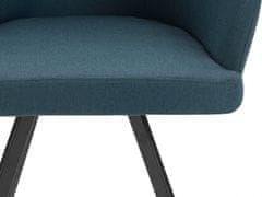 Danish Style Jídelní židle Milan (SET 2 ks), modrá
