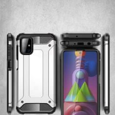 MG Hybrid Armor plastový kryt na Samsung Galaxy M51, stříbrný