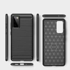 MG Carbon Case Flexible silikonový kryt na Samsung Galaxy S20 FE 5G, černý