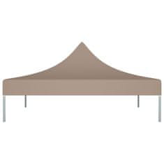 Greatstore Střecha k party stanu 2 x 2 m taupe 270 g/m2