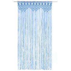 Greatstore Macramé závěs modrý 140 x 240 cm bavlna