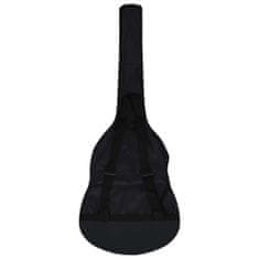 Greatstore Obal na klasickou kytaru 1/2 černý 95 x 36,5 cm textil