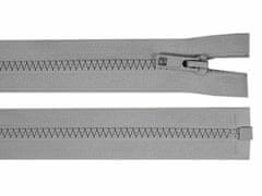 Kraftika 1ks 319 grigio kostěný zip šíře 5 mm délka 100 cm bundový