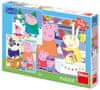 Dino Peppa Pig: Veselé odpoledne puzzle 3x55 dílků