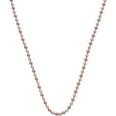 Hot Diamonds Stříbrný řetízek Emozioni Silver and Rose Gold Bead CH020