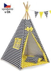 BabyTýpka Teepee Chevron yellow