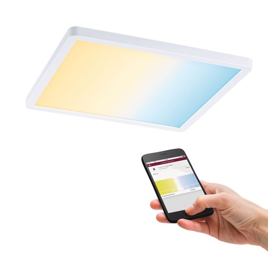 Paulmann PAULMANN Smart Home Zigbee LED vestavné svítidlo Areo VariFit IP44 hranaté 230x230mm 16W bílá měnitelná bílá 930.48 93048