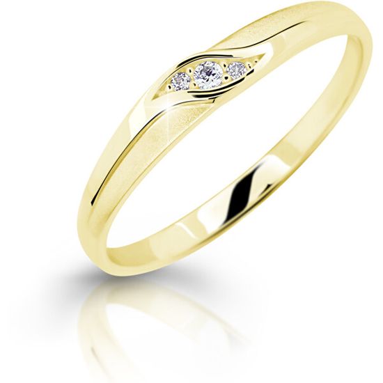 Cutie Jewellery Něžný zásnubní prsten ze žlutého zlata Z6815–2844-10-X-1