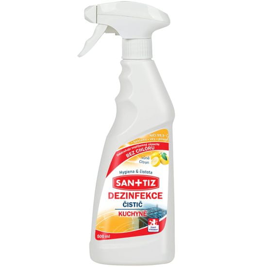 SANITIZ Čistící prostředek na kuchyně / dezinfekce 500ml - parfém citrón