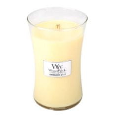 Woodwick velká svíčka Lemongrass & Lily 609.5 g