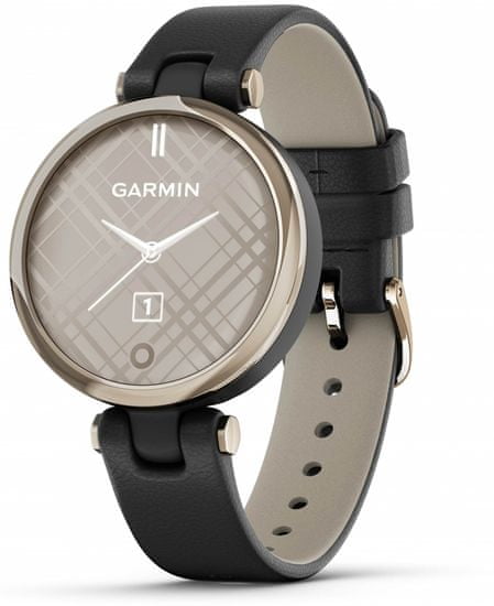 Garmin LILY Classic, Italian Leather, Cream Gold/Black - rozbaleno