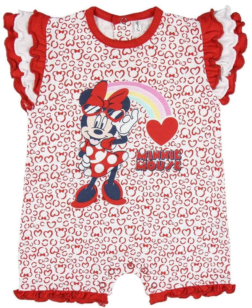 Disney dívčí body Minnie 2200005146 74 červená