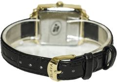 Slava Time Dámské černé hodinky s hranatým pouzdrem SLAVA 10101