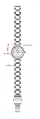 Slava Time Dámské stříbrné hodinky SLAVA s perleťově bílým ciferníkem SLAVA 10162