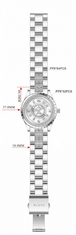 Slava Time Dámské ocelové hodinky s černým ciferníkem SLAVA a kamínky Swarovski SLAVA 10015