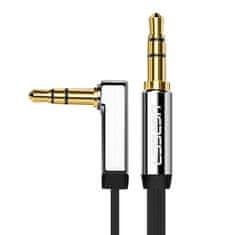 Ugreen Flat audio kabel 3,5mm mini jack 1m, stříbrný