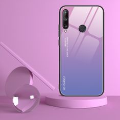 IZMAEL Pouzdro Gradient Glass pro Huawei P40 Lite E - Modrá/Růžová KP10448