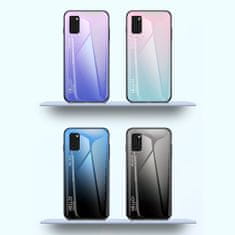 IZMAEL Pouzdro Gradient Glass pro Samsung Galaxy A41 - Černá/Modrá KP10482