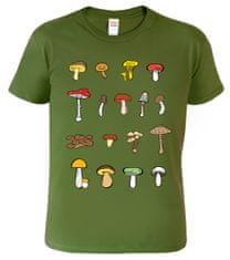 Hobbytriko Tričko s houbami - Atlas hub Barva: Béžová (51), Velikost: M
