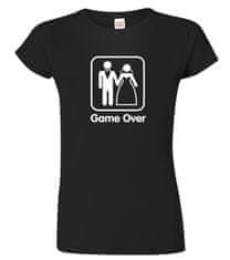 Hobbytriko Dámské tričko na rozlučku se svobodou - Game Over Barva: Černá (01), Velikost: S