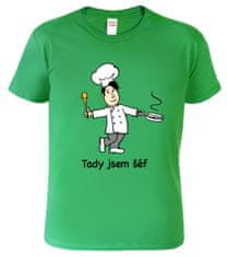 Hobbytriko Tričko pro kuchaře - Tady jsem šéf Barva: Bílá, Velikost: 4XL