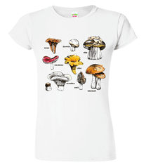 Hobbytriko Tričko s houbami - Hřib, Křemenáč a další Barva: Apple Green (92), Velikost: S