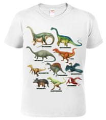 Hobbytriko Dětské tričko s dinosaurem - Atlas dinosaurů Barva: Žlutá (04), Velikost: 12 let / 158 cm
