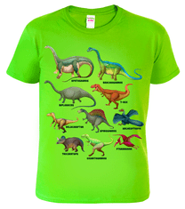 Hobbytriko Dětské tričko s dinosaurem - Atlas dinosaurů Barva: Žlutá (04), Velikost: 12 let / 158 cm