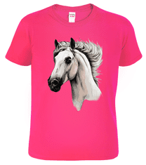 Hobbytriko Dětské tričko s koněm - Bělouš Barva: Královská modrá (05), Velikost: 8 let / 134 cm