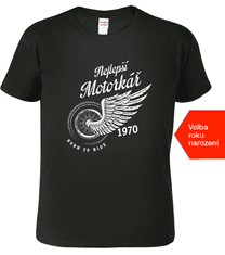 Hobbytriko Tričko pro motorkáře - Nejlepší motorkář Barva: Tmavá břidlice (67), Velikost: 2XL