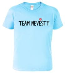 Hobbytriko Pánské svatební tričko - Team nevěsty (srdce) Barva: Bílá, Velikost: 4XL